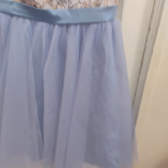 Elegant Lace and Tulle Dress in Lavender - Picture 3 of 11